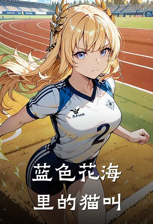 蓝色花海里的猫叫