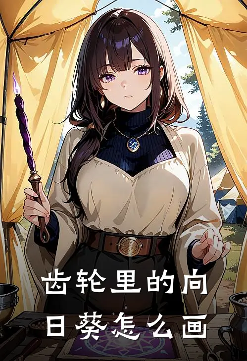 齿轮里的向日葵怎么画