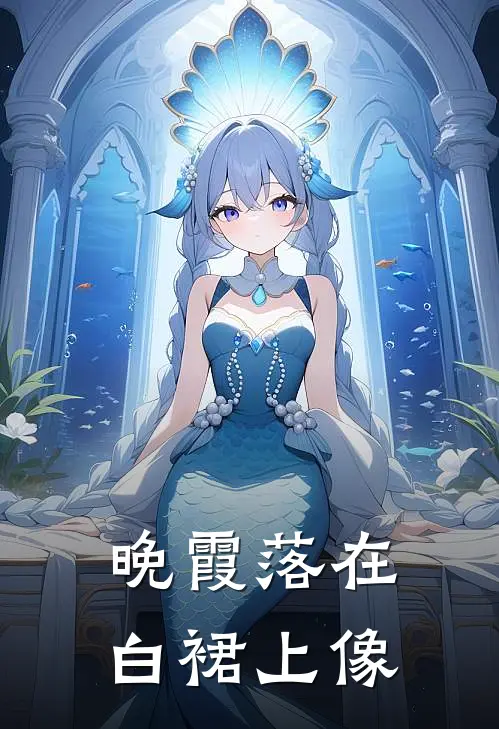 晚霞落在白裙上像