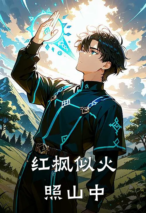 红枫似火照山中