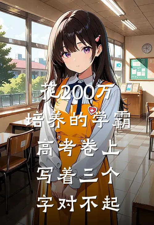 花200万培养的学霸，高考卷上写着三个字对不起