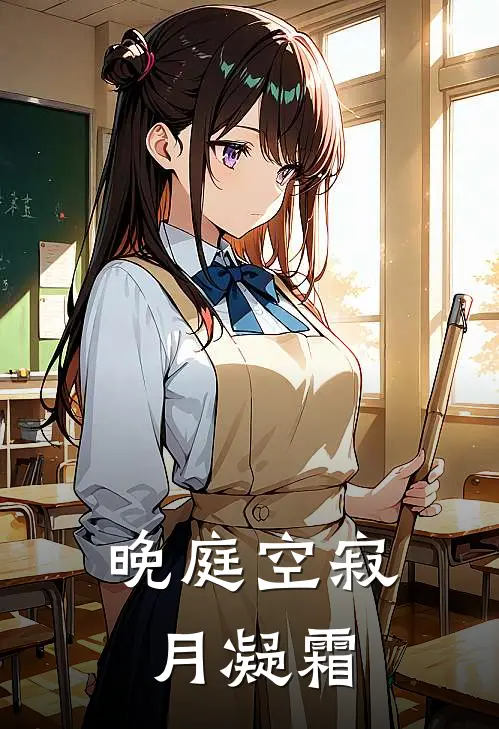 晚庭空寂月凝霜